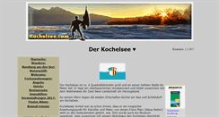 Desktop Screenshot of kochelsee.com