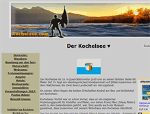 Tablet Screenshot of kochelsee.com